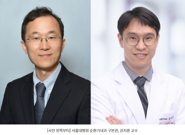 [사진 왼쪽부터] 서울대병원 순환기내과 구본권, 강지훈 교수