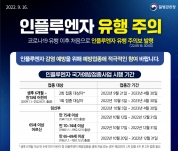 질병관리청 인플루엔자 유행 주의