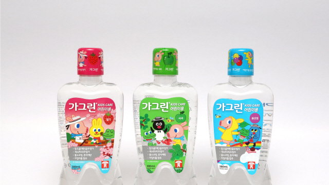 동아제약, 어린이용 가그린 굴리굴리 프렌즈로 패키지 리뉴얼