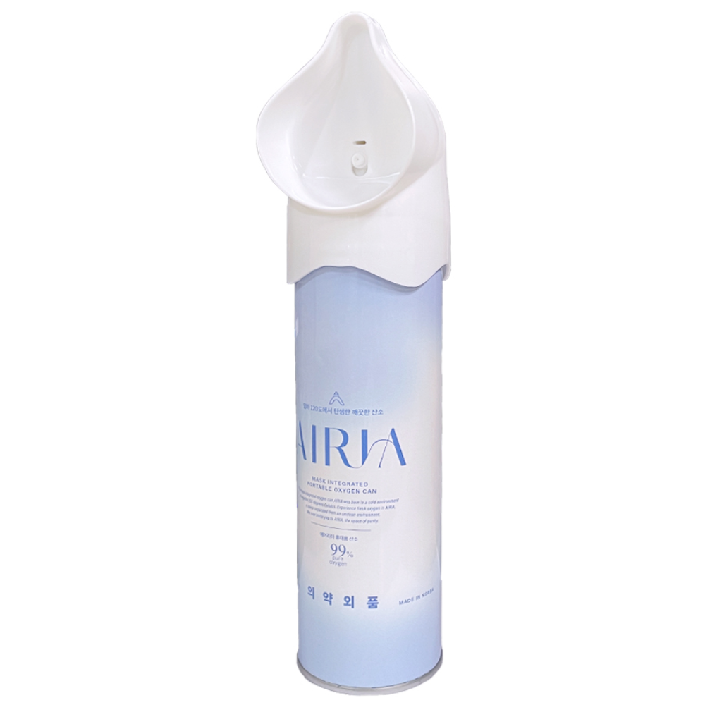 에어리아 마스크일체형 휴대용 대용량 산소캔 655ml, 1개