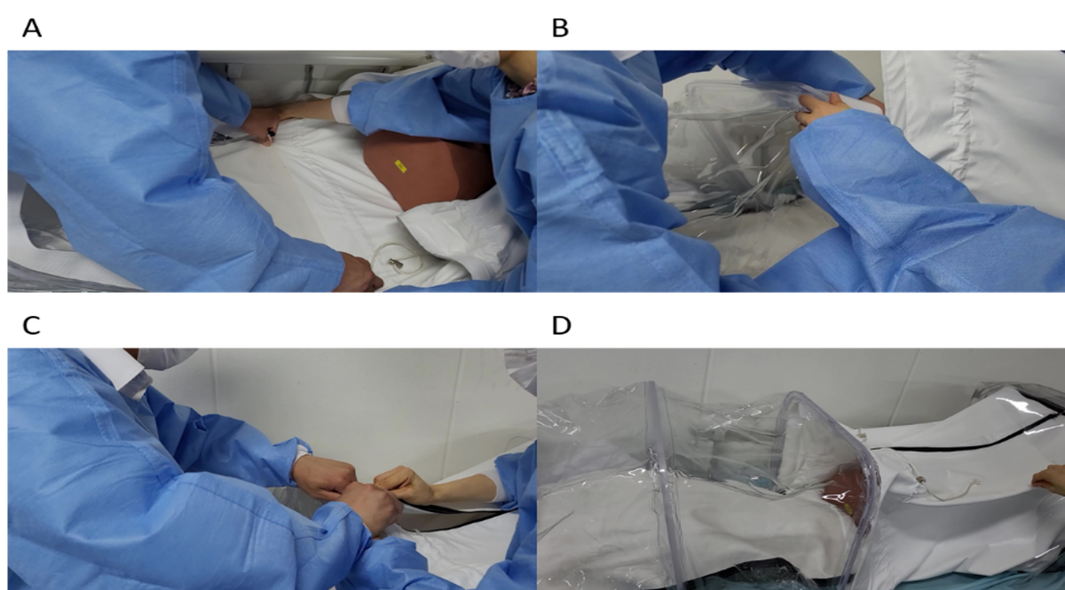 홍주영 교수(응급의학과) 연구팀이 호흡기를 통한 감염 위험 상황에서 진료 진행을 돕는 호흡기 분리형 음압 챔버 &lsquo;캐리큐어 아이솔레이터&rsquo;(Carrycure Isolator)
