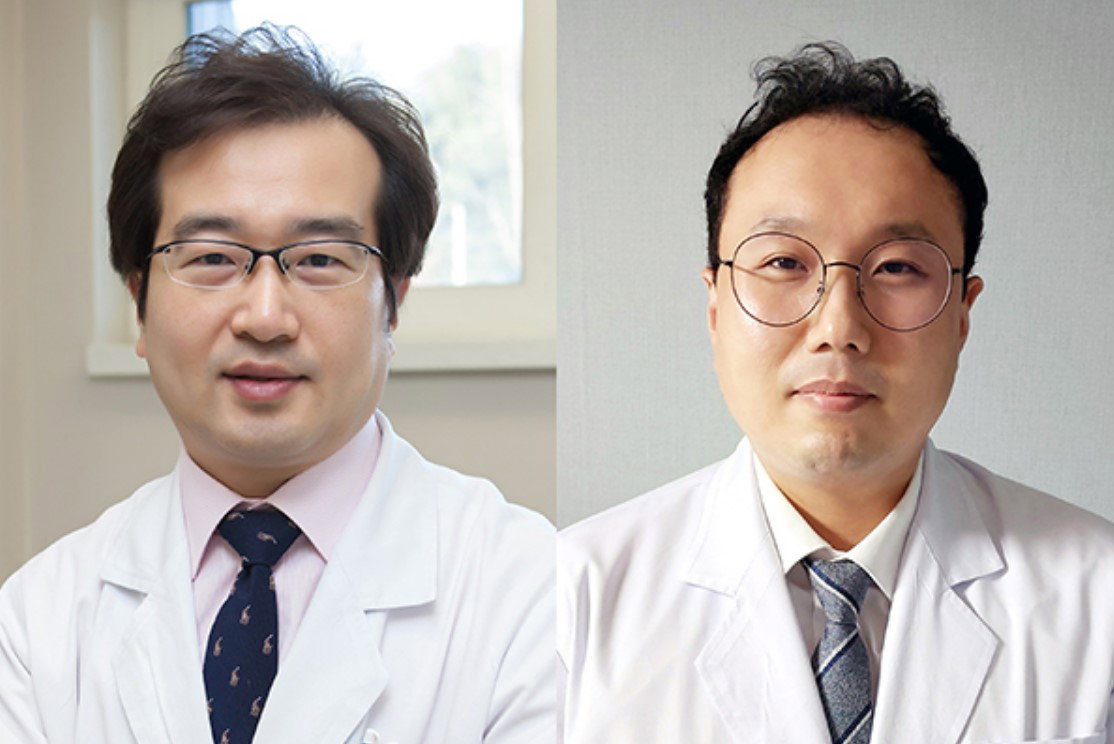 ▲ 울산의대 서울아산병원 재활의학과 전재용 교수(왼쪽), 의공학연구소 천화영 박사