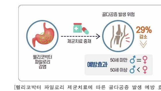 "헬리코박터 제균 치료, 골다공증 위험 29%↓ 효과"