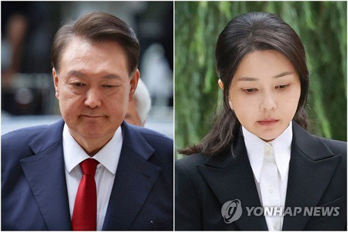 김건희, 윤석열 재판 증인 출석&hellip;9개월 만에 법정 대면