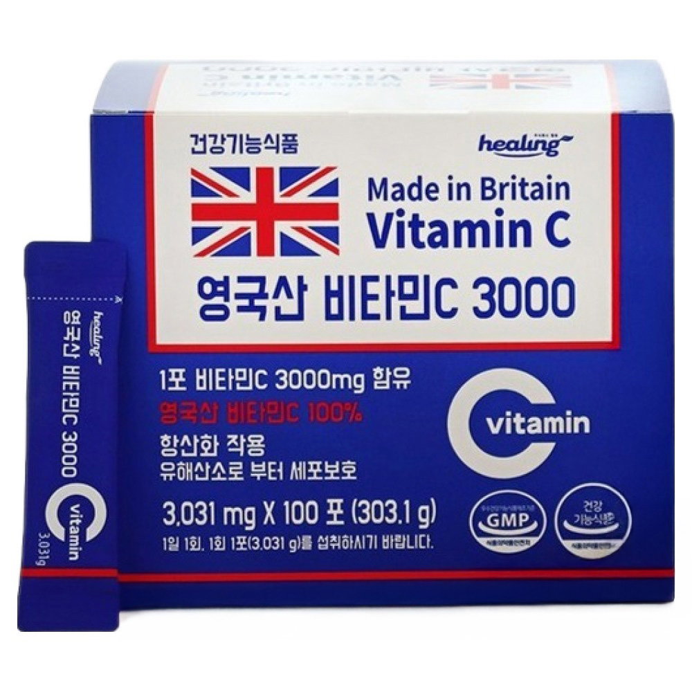 주식회사힐링 영국산 비타민C 3000, 303.1g, 1개