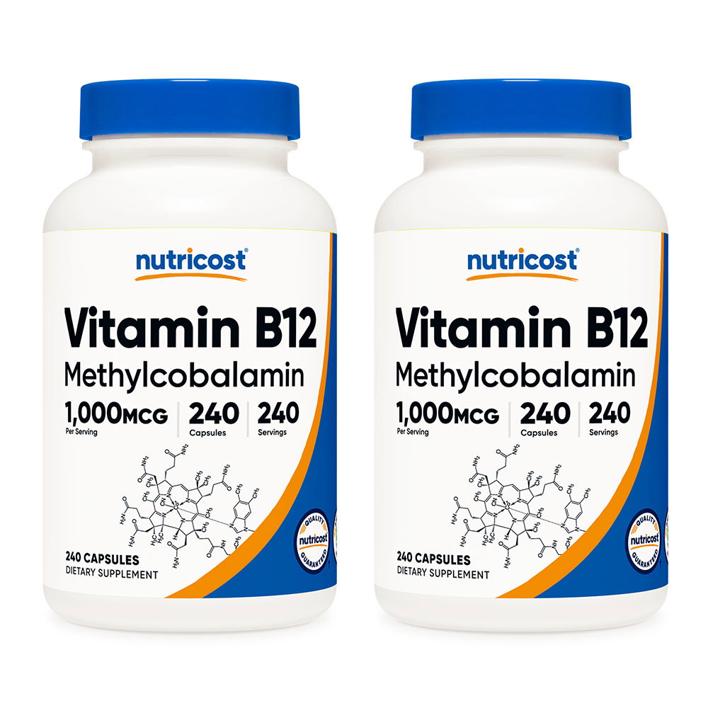 뉴트리코스트 비타민 B12 1000mcg 240캡슐 2개, 2개, 240정