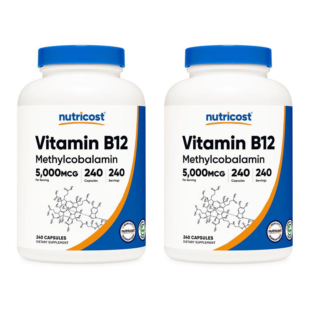 뉴트리코스트 비타민 B12 5000mcg 240캡슐 2개, 240정, 2개