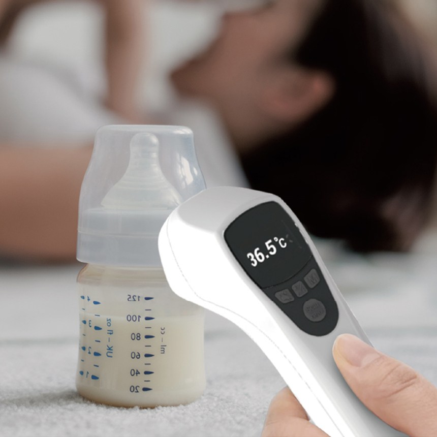 닥터체커 비접촉식 적외선 디지털 국산 온도계 체온계 OLED 액정 전자 비대면 온도기 젖병 이유식 목욕물 무선 모드전환 다목적 온도측정기