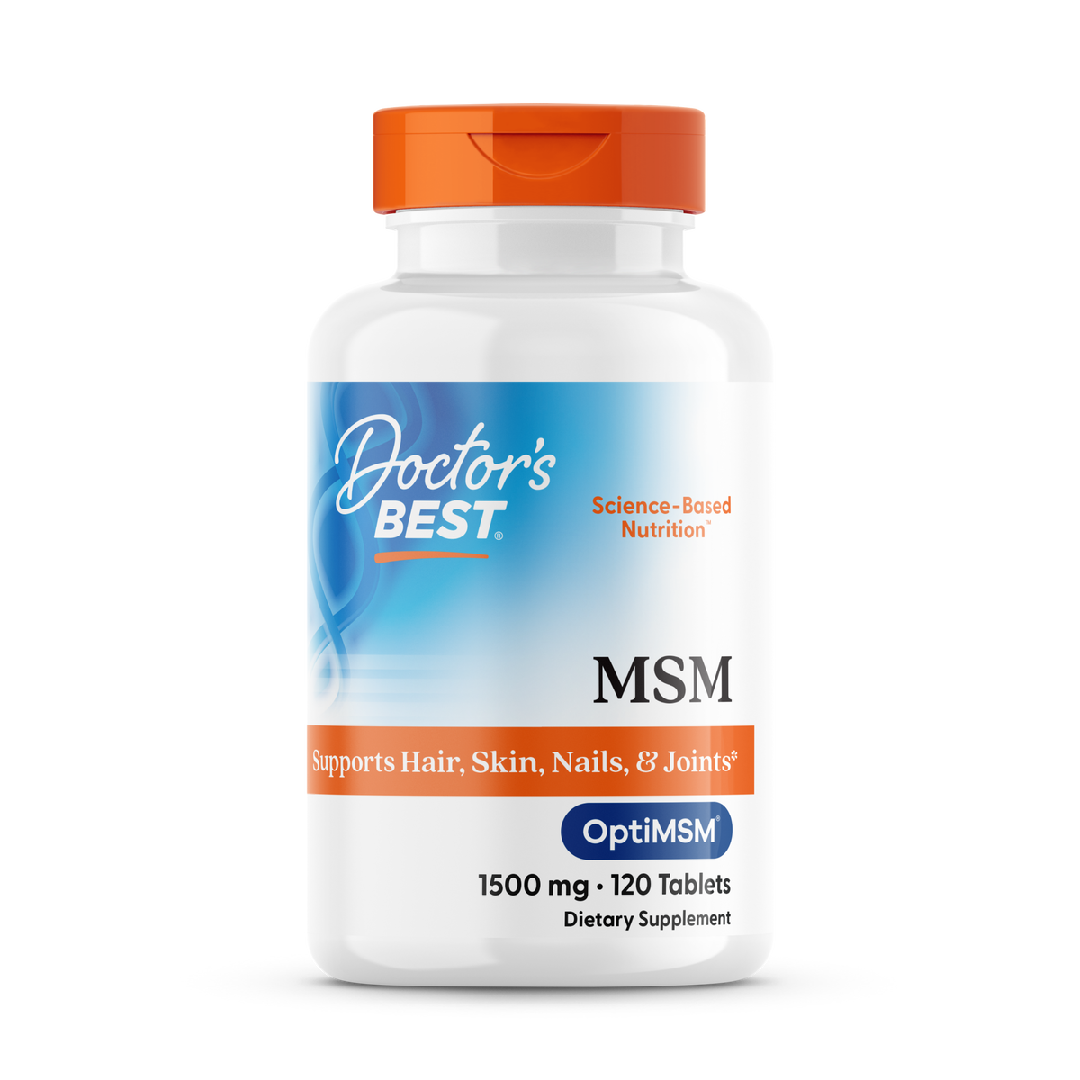 Doctor's Best OptiMSM 함유 MSM 1500mg 120정 DRB-00097, 120정, 1개