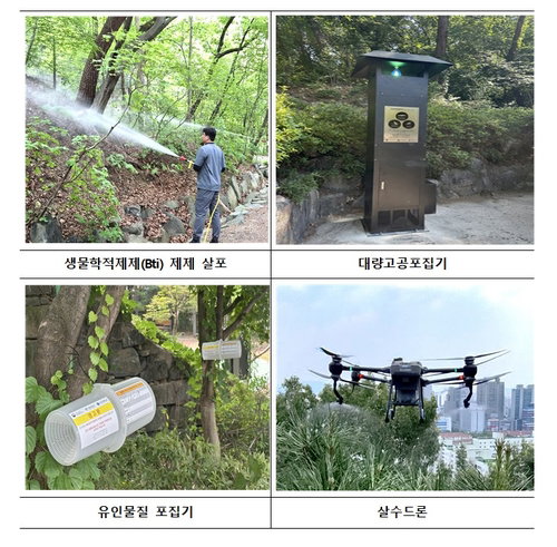 서울시, 러브버그 방제 '물방울 드론' 출격…친환경 방제 新시대 열다