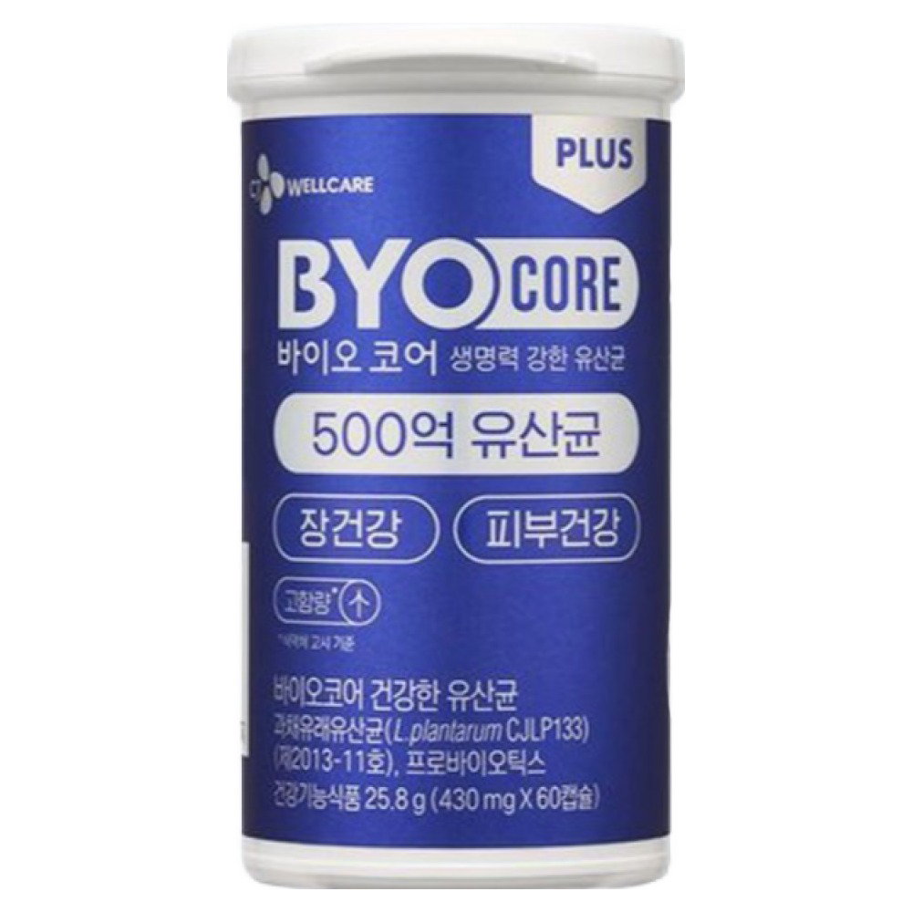 500억 부자유산균 CJ 바이오코어 건강한 생유산균 고함량 특허유산균, 60정, 3개