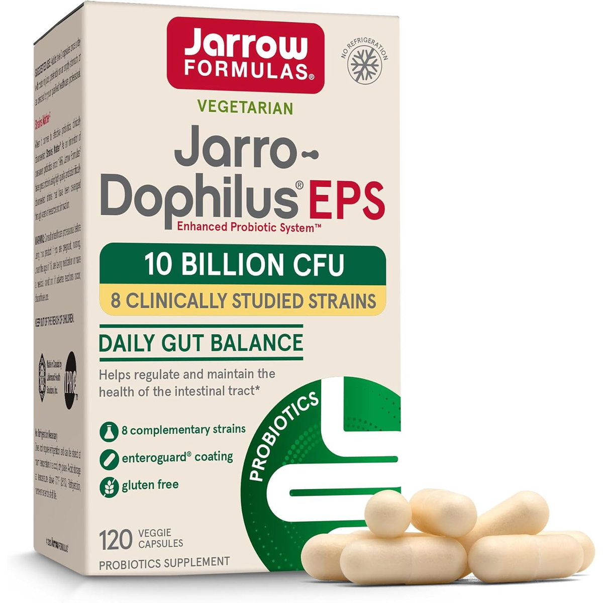 [Jarrow Formulas] 자로우 포뮬러스 도피러스 EPS 유산균 100억 CFU