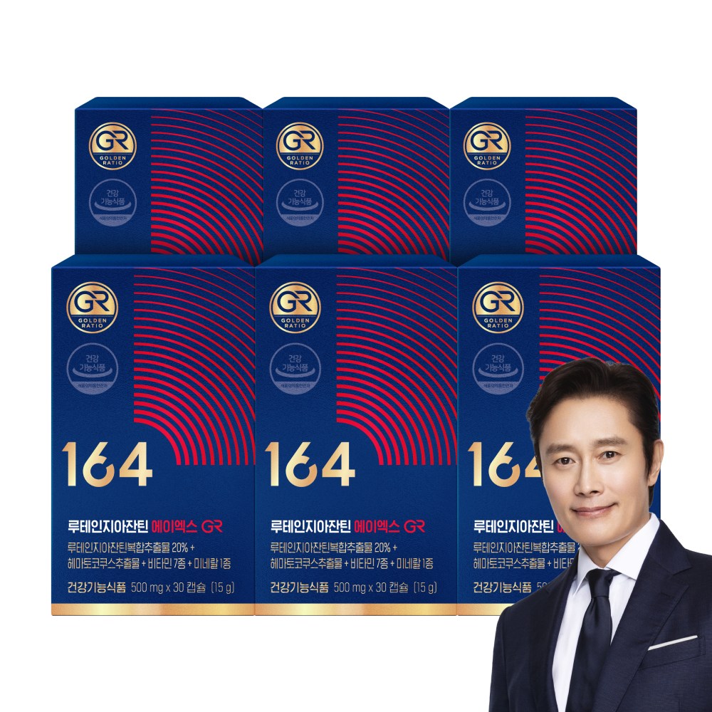 [무료배송/오늘출발] 뉴트리원 164 루테인지아잔틴 에이엑스 아스타잔틴 눈건강 세트구성, 6세트, 30정
