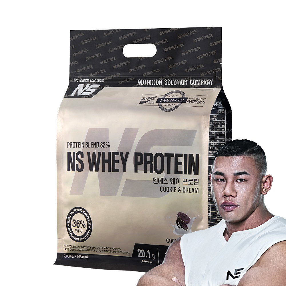 NS 웨이 프로틴 쿠키앤크림맛 2kg, 헬스보충제 단백질보충제 프로틴, 1개, 2kg