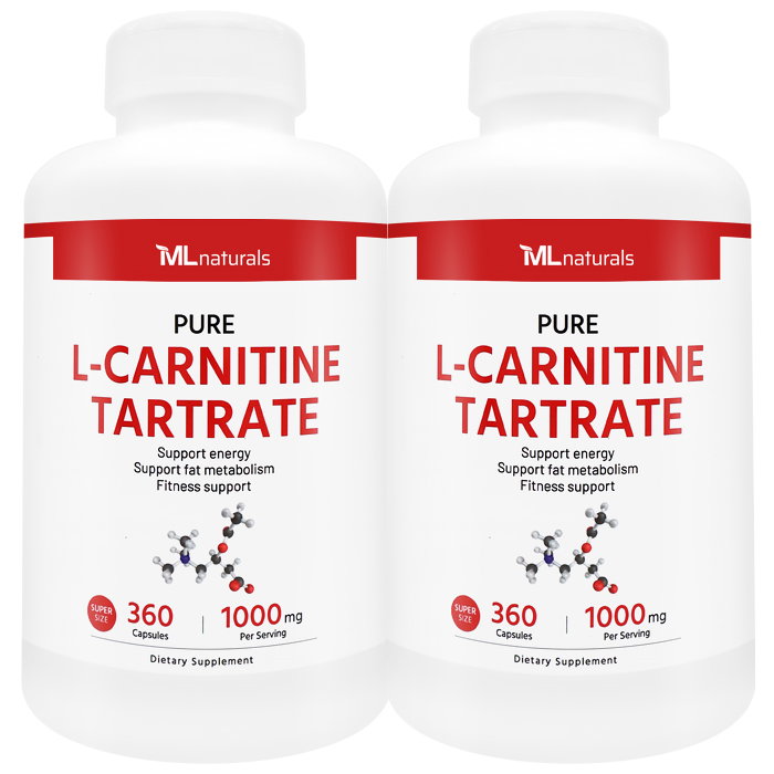 [미국빠른직구] 신제품 마이라이프 내추럴스 L-카르니틴 타르트레이트 1000mg (수퍼사이즈), 360정, 2개