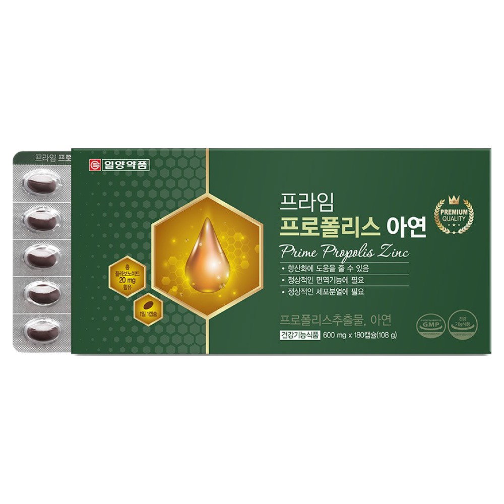 일양약품 프라임 프로폴리스 아연 108g, 180정, 1개