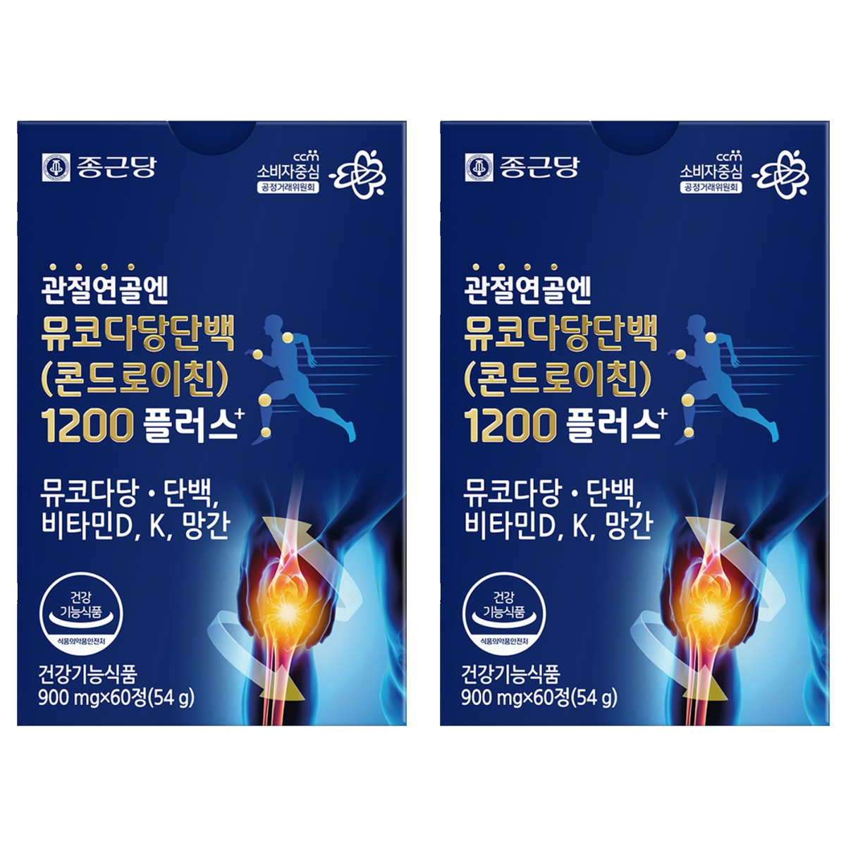 종근당 정품 관절연골엔 뮤코다당단백 콘드로이친 1200 플러스