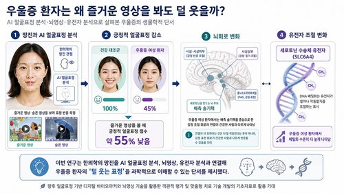 우울증 '웃음 실종' 뇌 신경회로-세로토닌이 열쇠...韓연구진 규명