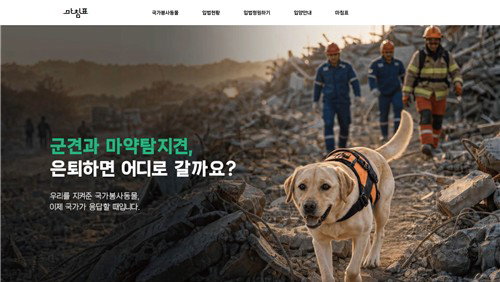 은퇴 국가봉사견 70%, 의료 사각지대 '방치'…입법청원 집중