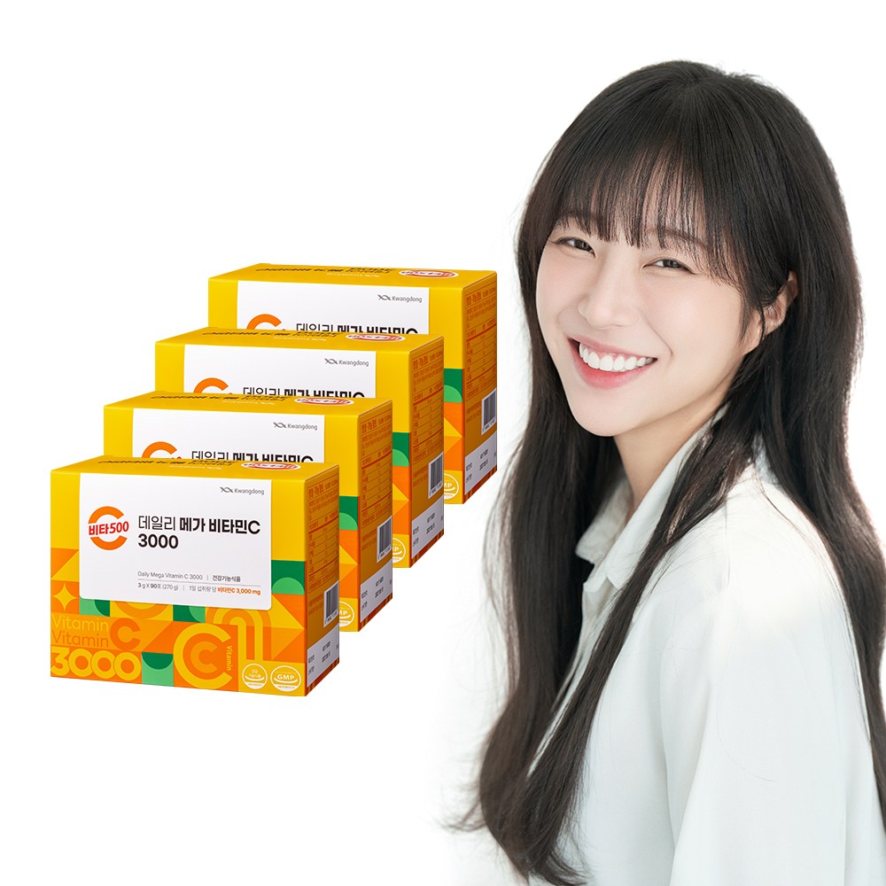 광동 비타500 데일리 메가 비타민C 3000 고함량 비타민c, 4개, 270g