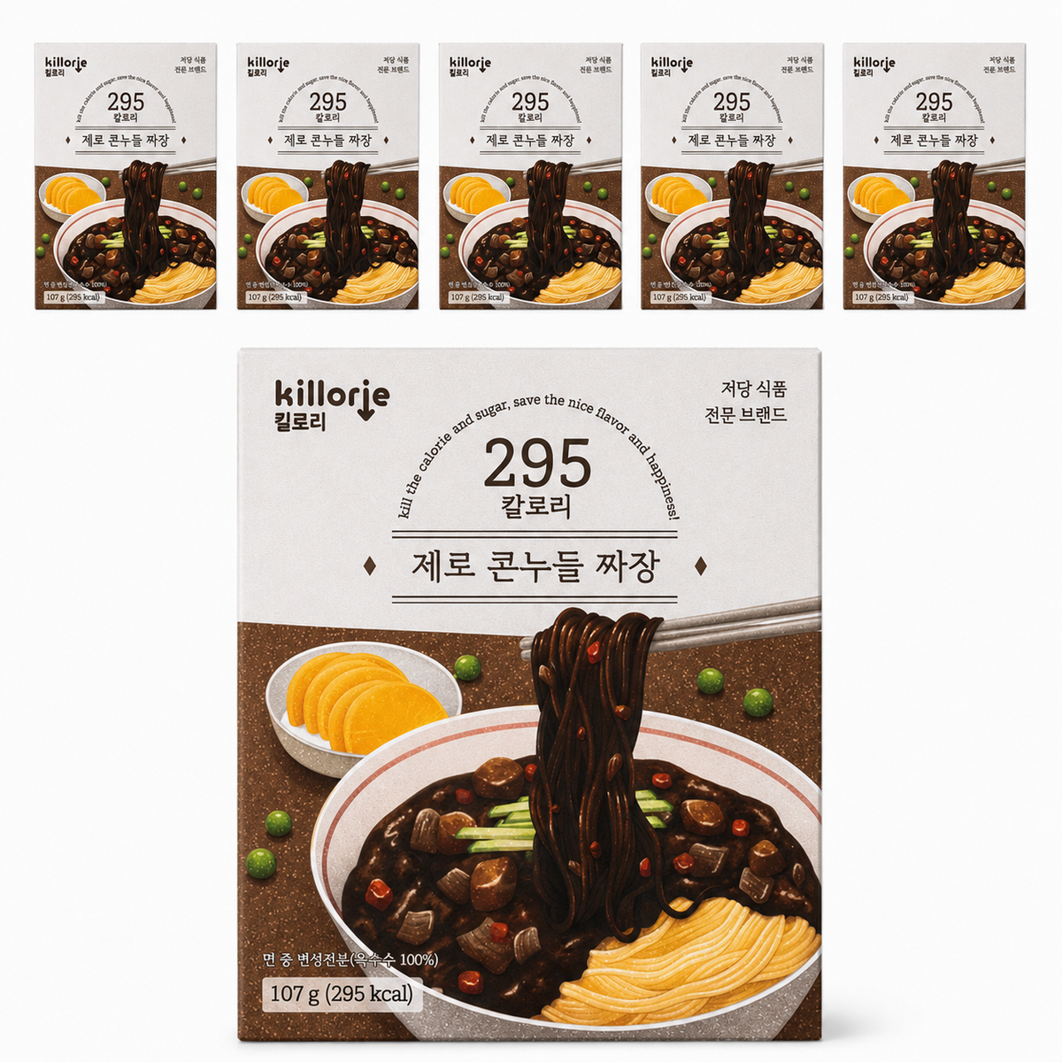 킬로리 제로콘누들 다이어트 짜장라면, 6개